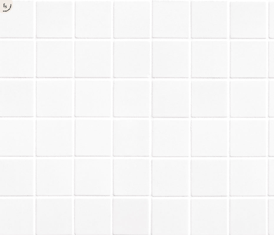 Fondo Azulejo Blanco Cuadros Flexible