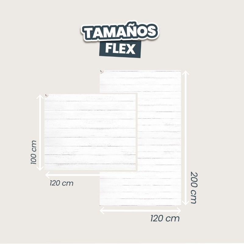 Fondo Madera Blanca Flexible