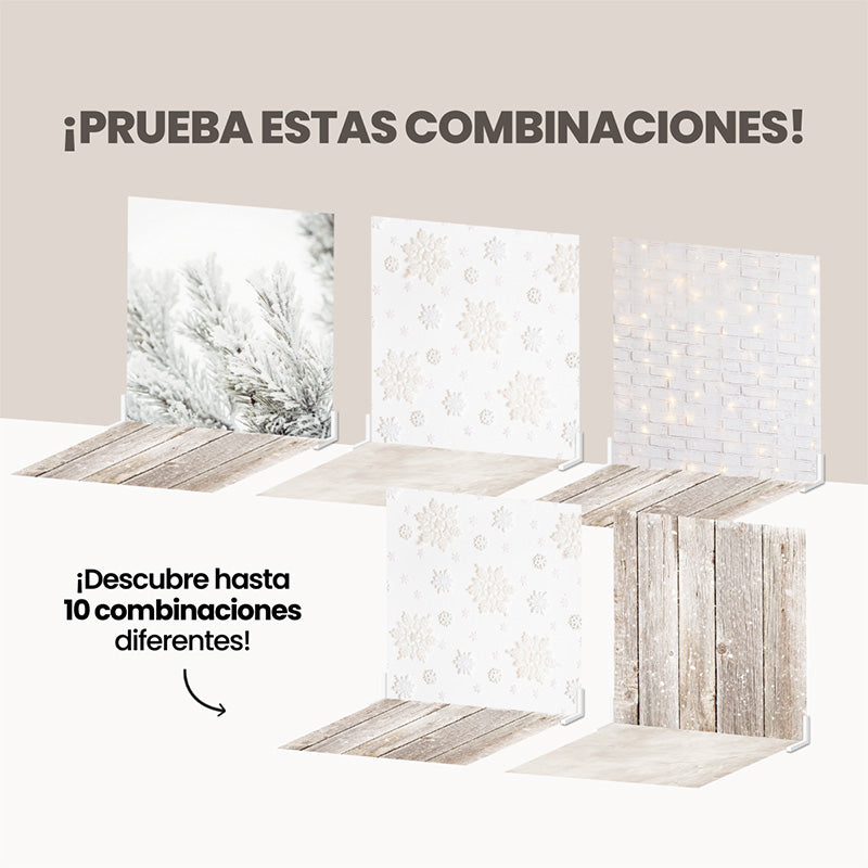 KIT DE FONDOS BLANCA NAVIDAD