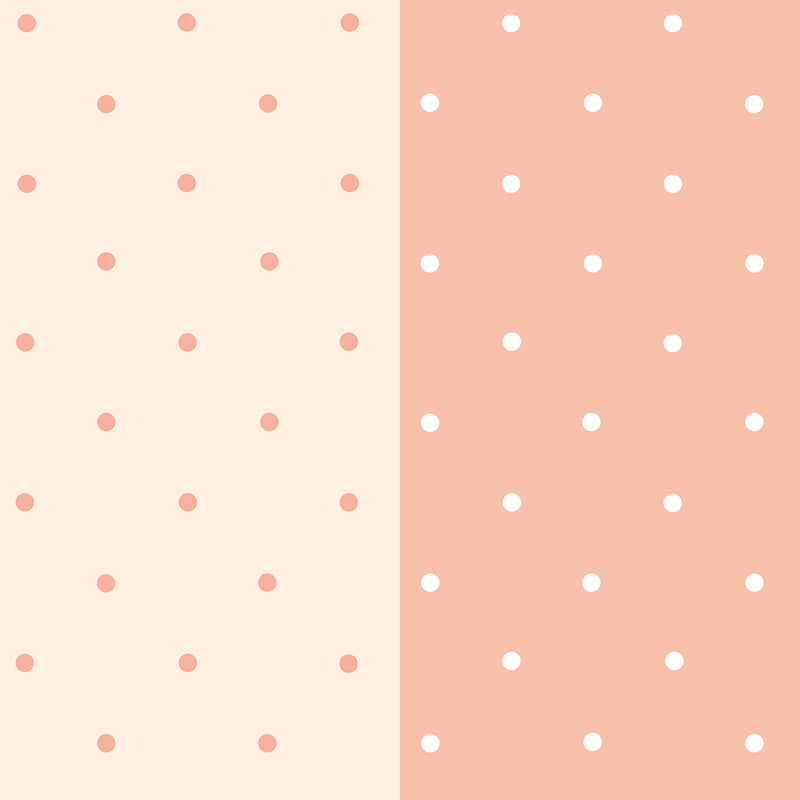 Polka Dividido Salmón