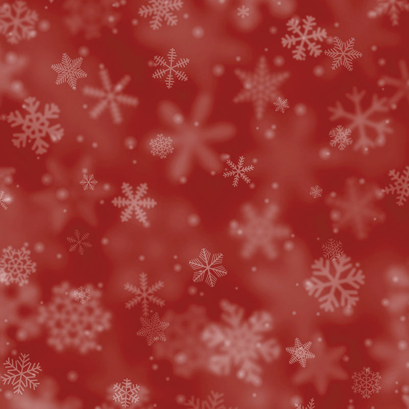 Copos de Nieve Rojos