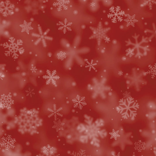 Copos de Nieve Rojos