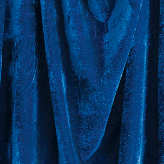 Tela azul terciopelo