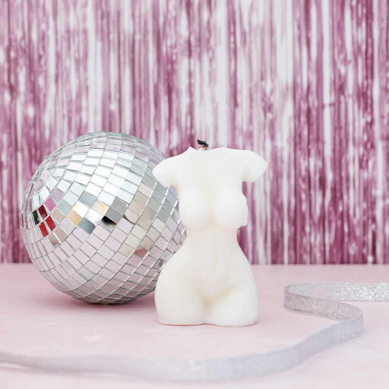 Cortina brillante rosa