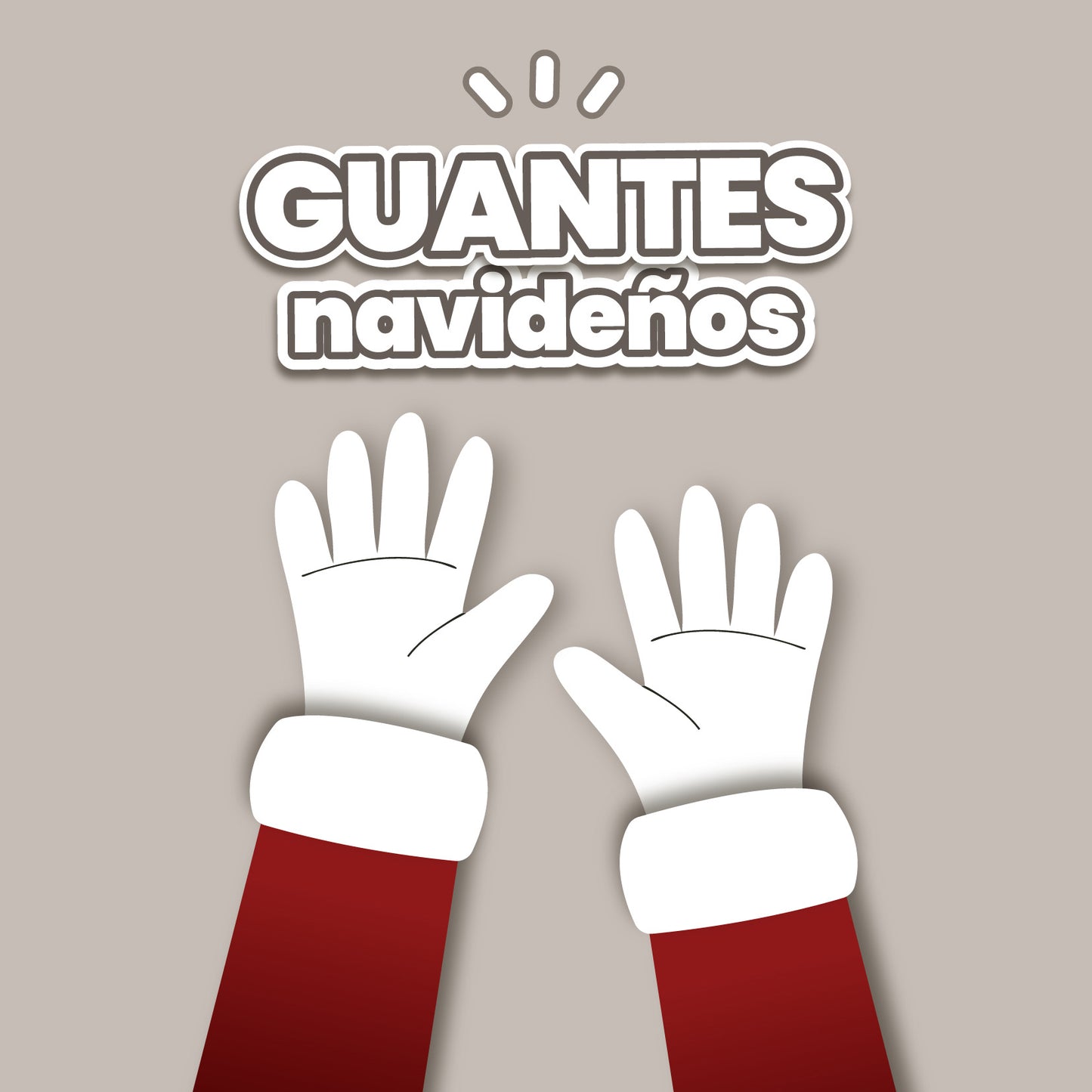 Guantes santa claus