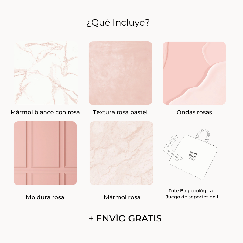 KIT DE FONDOS ROSA