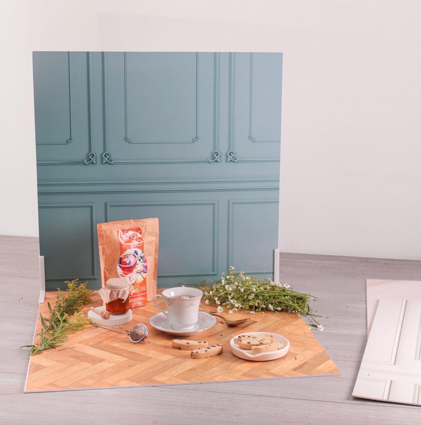 Moldura Vintage Azul