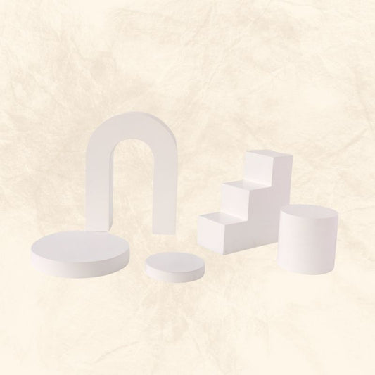 Set de 5 Props Blancos