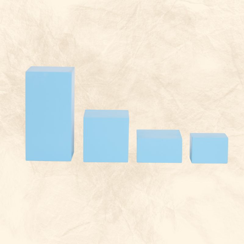 Set de 4 Props Cubos Azules