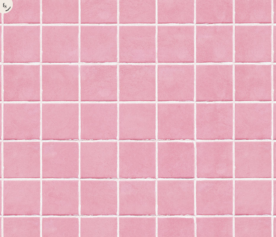 Fondo Azulejo Rosa Flexible