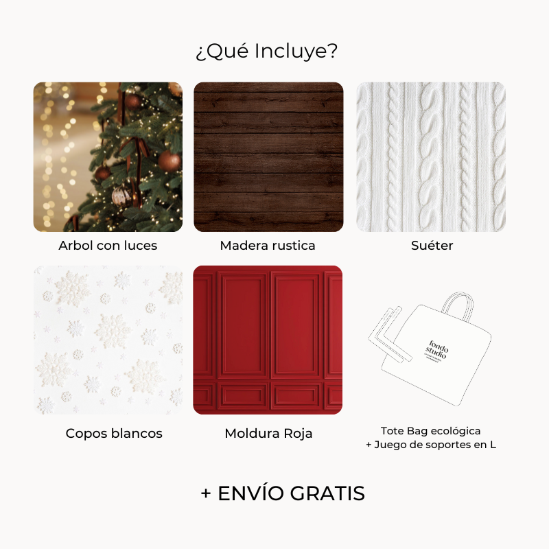 KIT DE FONDOS NAVIDAD