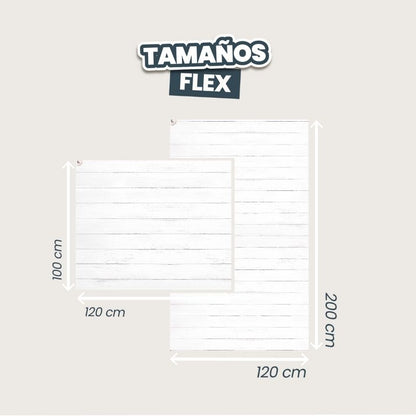 Fondo Madera Blanca Flexible