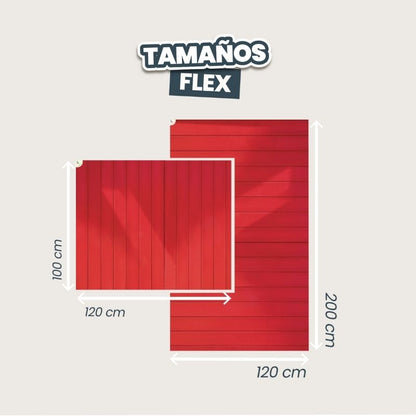 Fondo Flexible Madera Roja