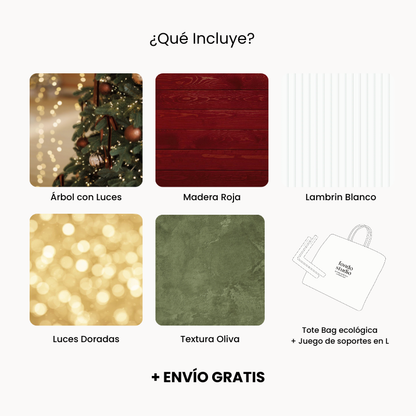 KIT DE FONDOS NAVIDAD