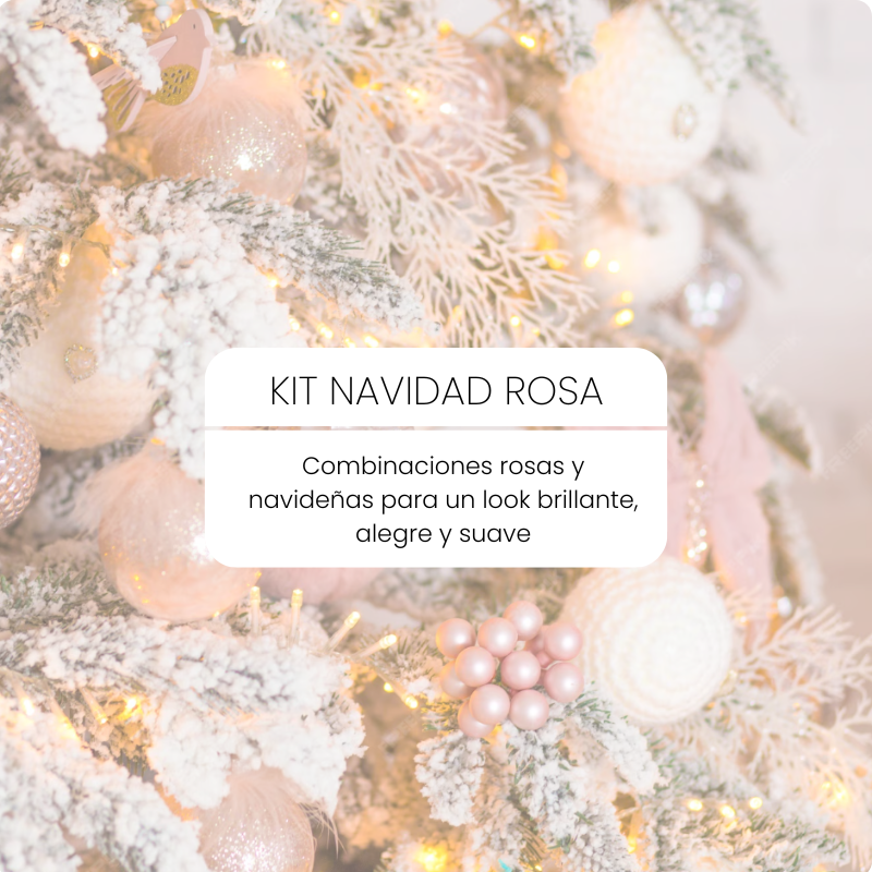 KIT DE FONDOS NAVIDAD ROSA