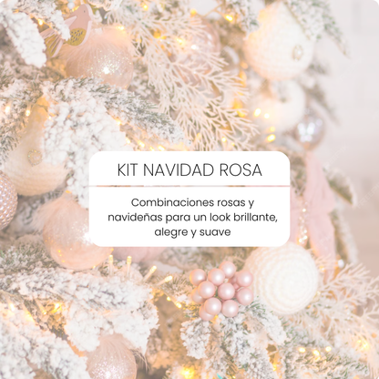 KIT DE FONDOS NAVIDAD ROSA