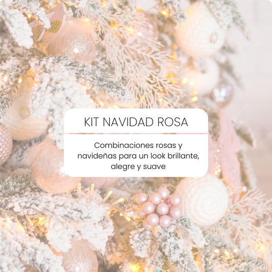 KIT DE FONDOS NAVIDAD ROSA