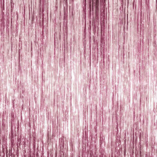 Cortina brillante rosa