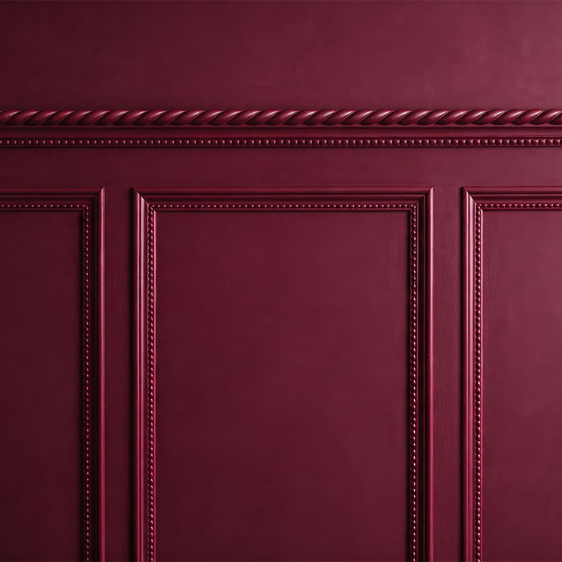 Moldura Rojo Vino Decorada