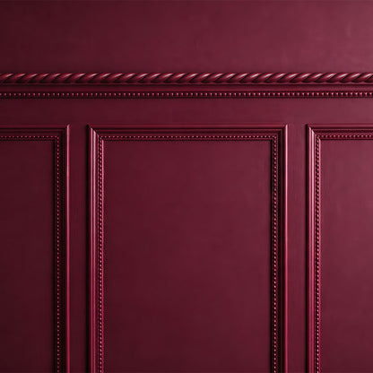 Moldura Rojo Vino Decorada