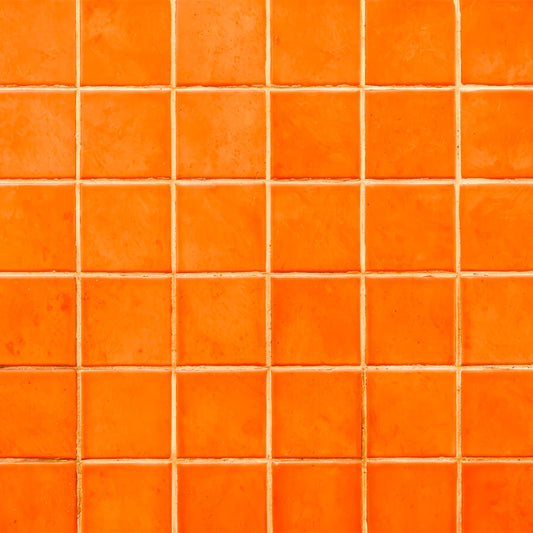 Azulejo Cuadros Naranja