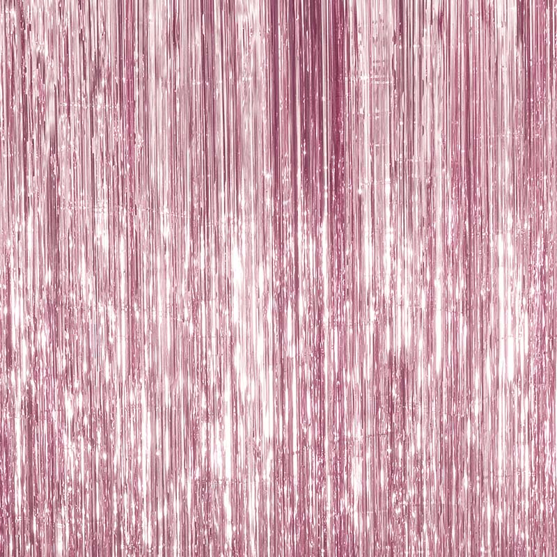 Cortina brillante rosa