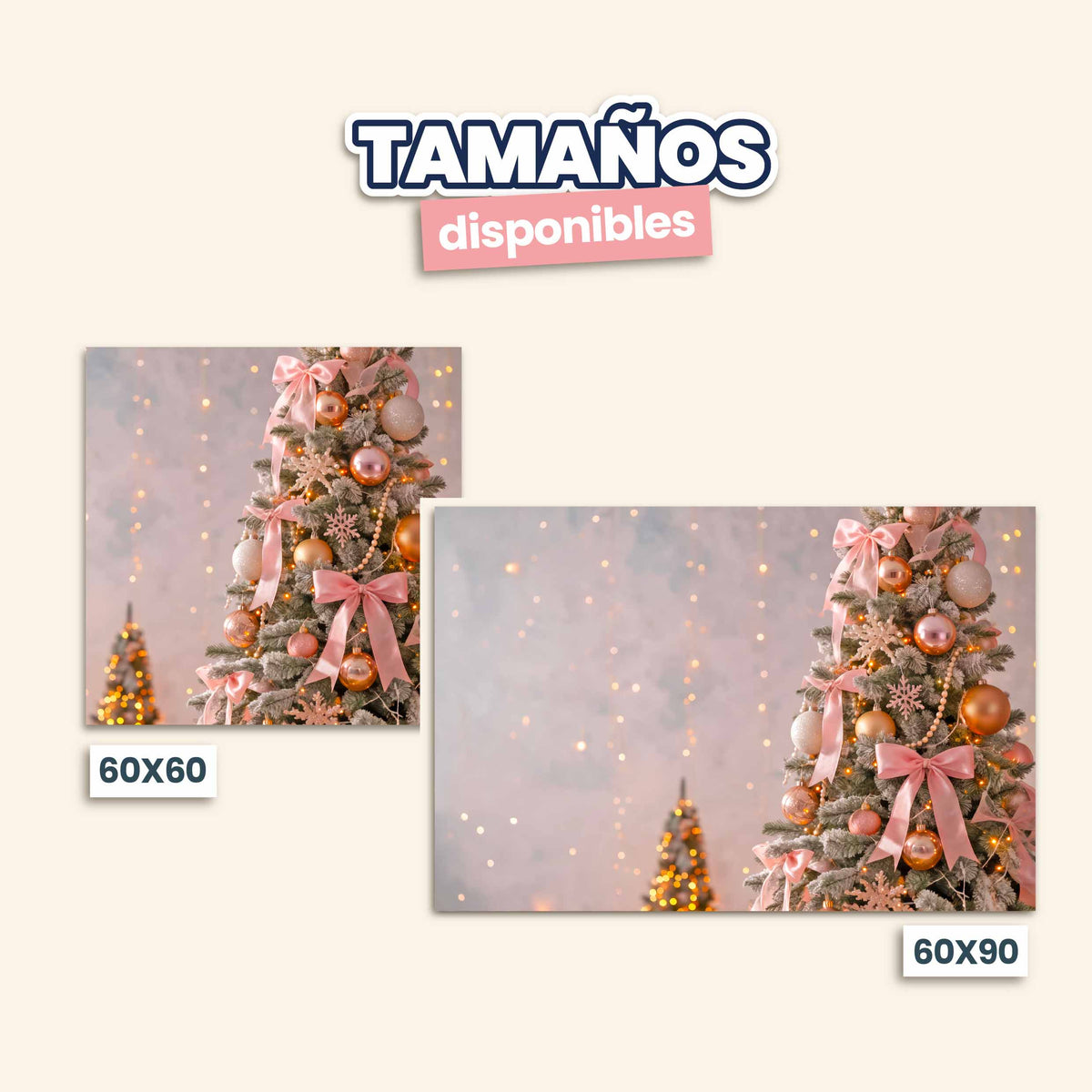 Arbol Rosa Navidad