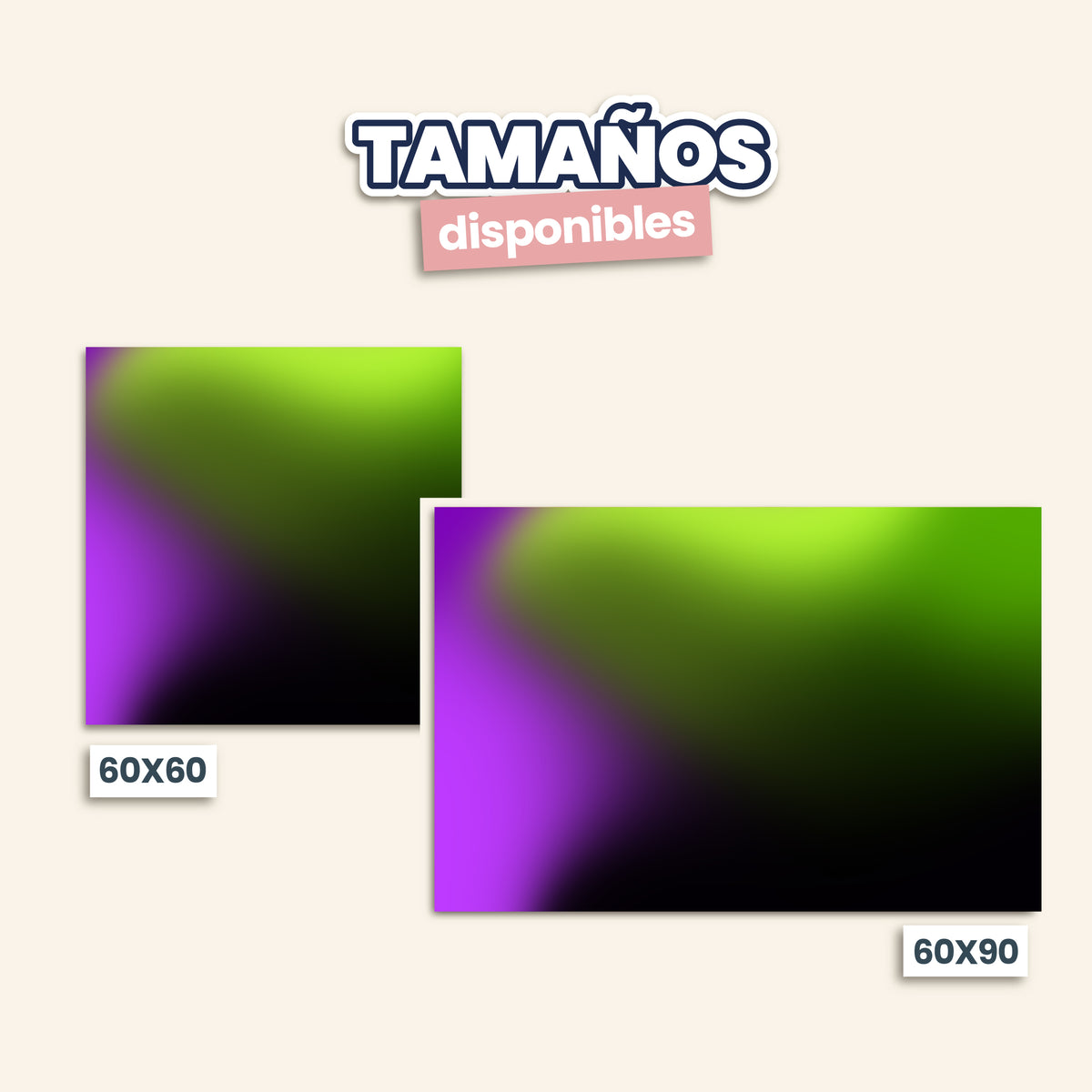 Degradado Morado con Verde