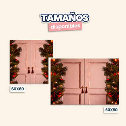 Puertas Rosa Navidad